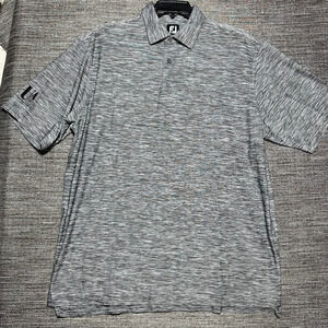Foot Joy Polo Shirt Men's XL Gray Heather Short Sleeve Golf